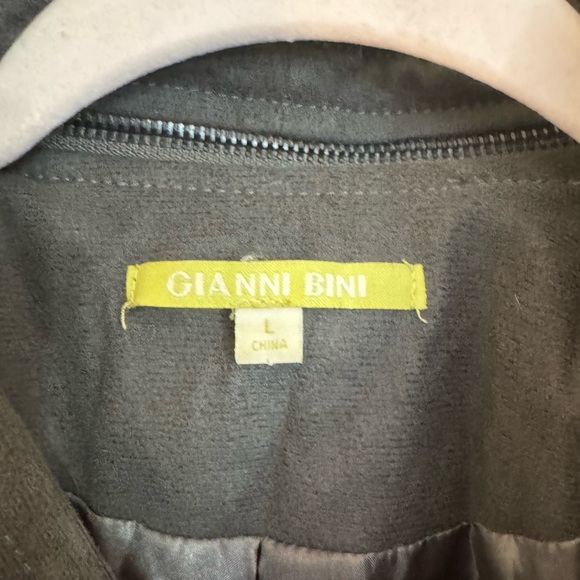 Gianni Bini Polyester Zip Up Bomber Jacket size Large - Picture 3 of 6